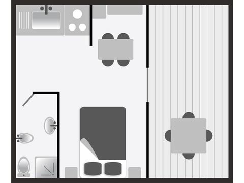 VILLA 2 personnes - Mini villa Type A