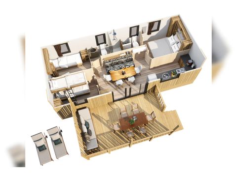 MOBILHOME 6 personnes - SUNLODGE BIGLEAF