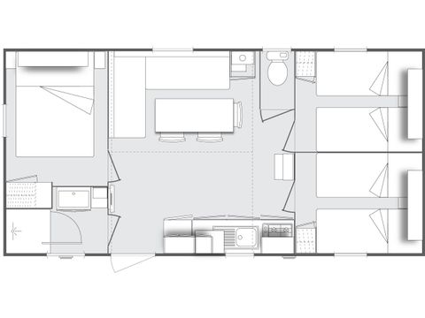 MOBILHOME 6 personnes - Ciela Privilège - 3 chambres