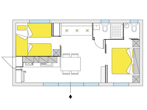 MOBILHOME 5 personnes - Giotto Plus (Comfort)