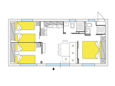 MOBILHOME 6 personnes - Leonardo Plus (Superior)
