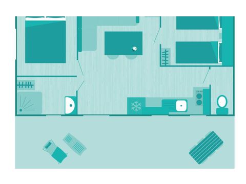 MOBILHOME 4 personnes - CLIM