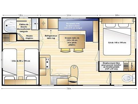 MOBILHOME 6 personnes - Famille