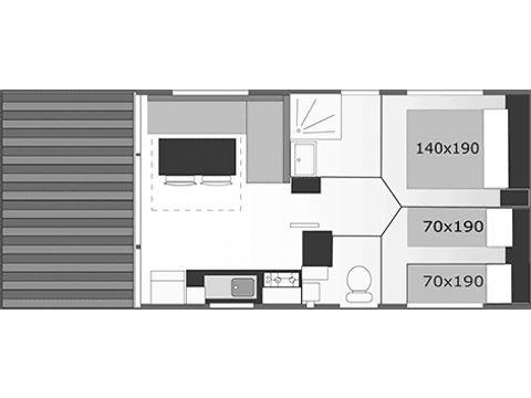 MOBILHOME 4 personnes - MOREA
