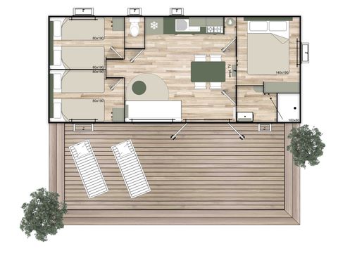 MOBILHOME 6 personnes - Luxe
