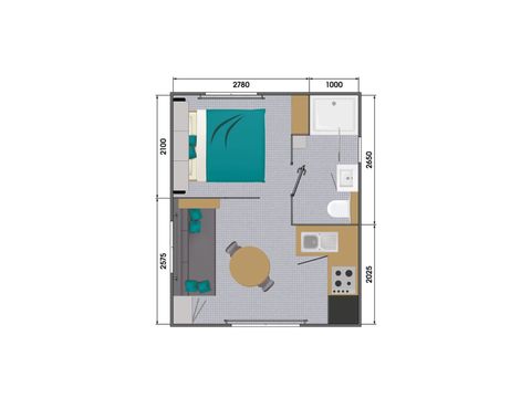 MOBILHOME 2 personnes - Privilège 2P