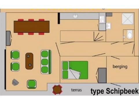 BUNGALOW 6 personnes - Schipbeek