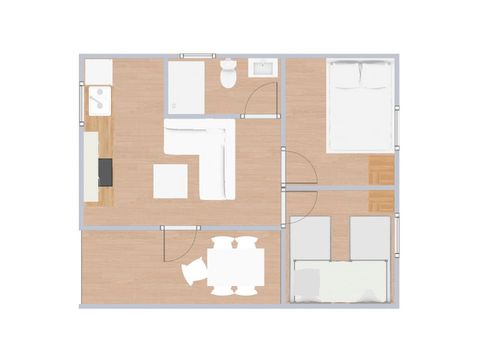 BUNGALOW 5 personnes - C. Confort Paradise