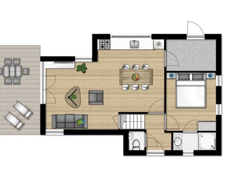 Bungalow 6 personnes - Confort 6