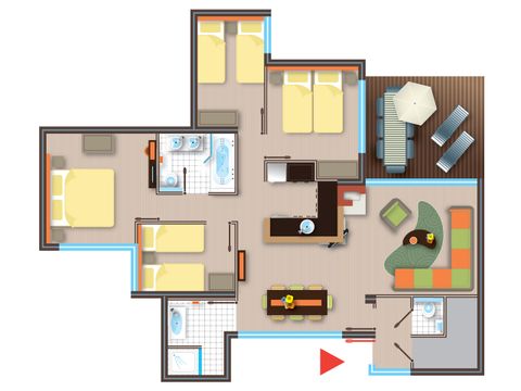 BUNGALOW 8 personnes - Premium BF255