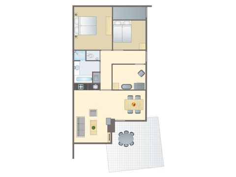 Bungalow 4 personnes - Chiens 4CD