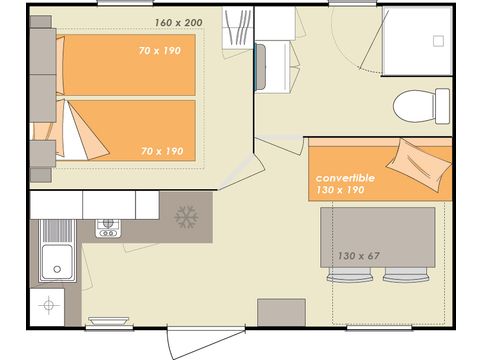 CHALET 2 personnes - Sunhome 2