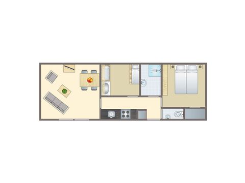 MOBILHOME 4 personnes - Enfant de 4 ans (MHK)