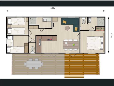 CHALET 6 personnes - Coquelicot-Plus