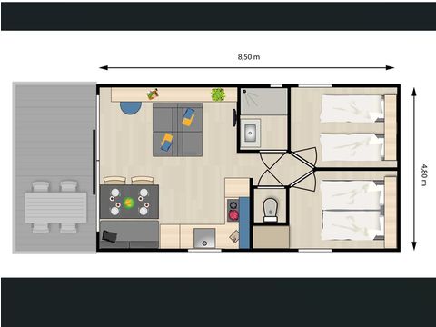 CHALET 4 personnes - 4 pers. chalet Koperwiek