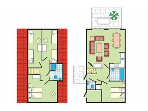 BUNGALOW 8 personnes - Confort SR381