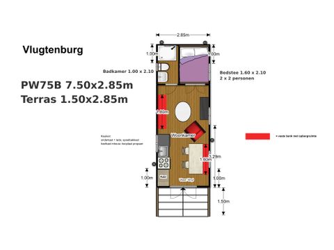 MOBILHOME 4 personnes - Chariot tsigane sur la plage