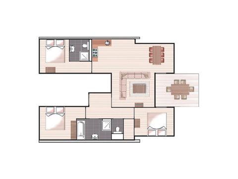 Appartement 6 personnes - Penthouse Biggesee Comfort