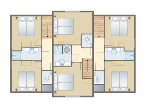 Hébergement pour groupe 12 personnes - Villa familiale 12 luxe