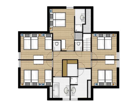 Hébergement pour groupe 16 personnes - Villa familiale 16 Luxe