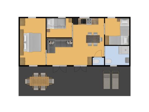 MOBILHOME 6 personnes - Mobil home de Steenloper
