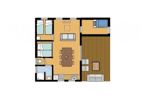 CHALET 6 personnes - Botte de foin CHALET 6 personnes - Botte de foin