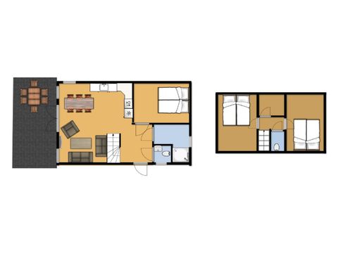 BUNGALOW 6 personnes - le Tjalk