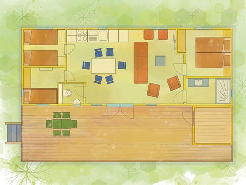 MOBILHOME 6 personnes - Carpe