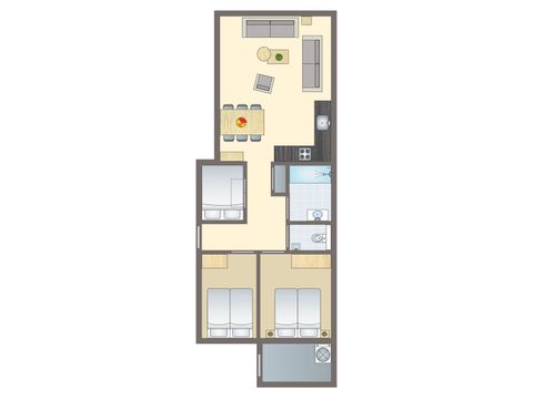 BUNGALOW 6 personnes - 4-6C Comfort (max. 4 adultes)