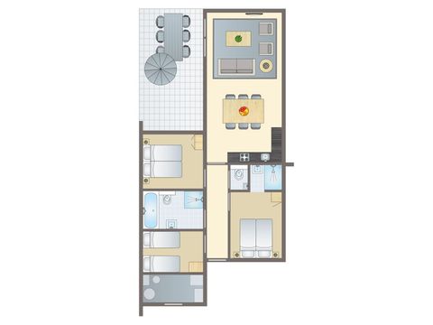BUNGALOW 6 personnes - 6C