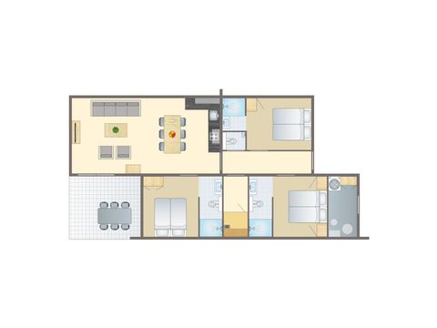 BUNGALOW 6 personnes - 6L