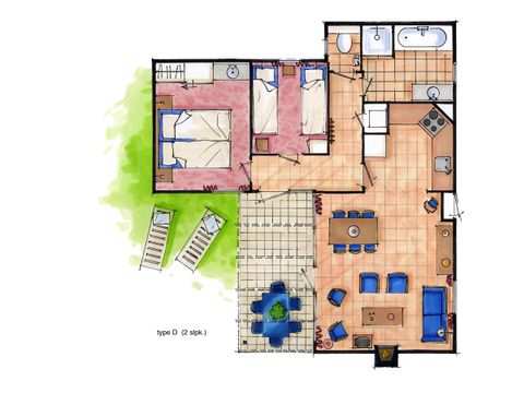 BUNGALOW 4 personnes - D