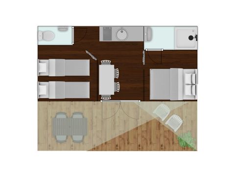 BUNGALOW TOILÉ 4 personnes - Suite Coco Deluxe