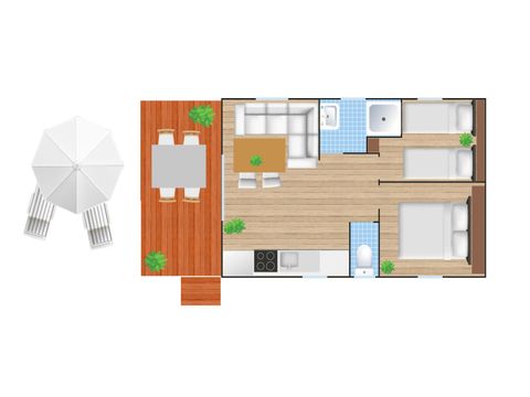 BUNGALOW 4 personnes - Cabane à poisson