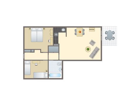 APPARTEMENT 4 personnes - 4CG